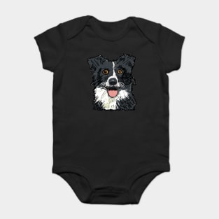 Border Collie Baby Bodysuit